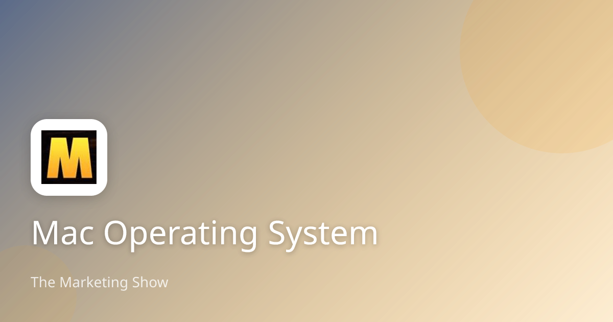 Mac Operating System